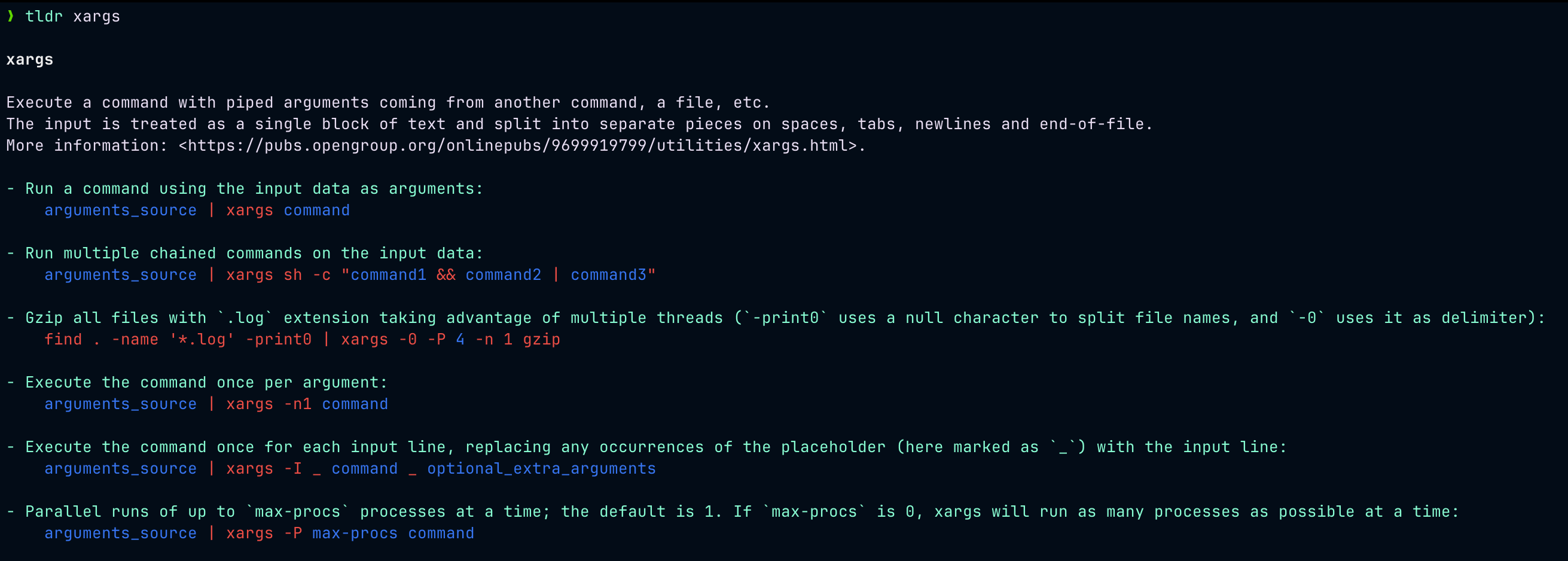 xargs_tldr